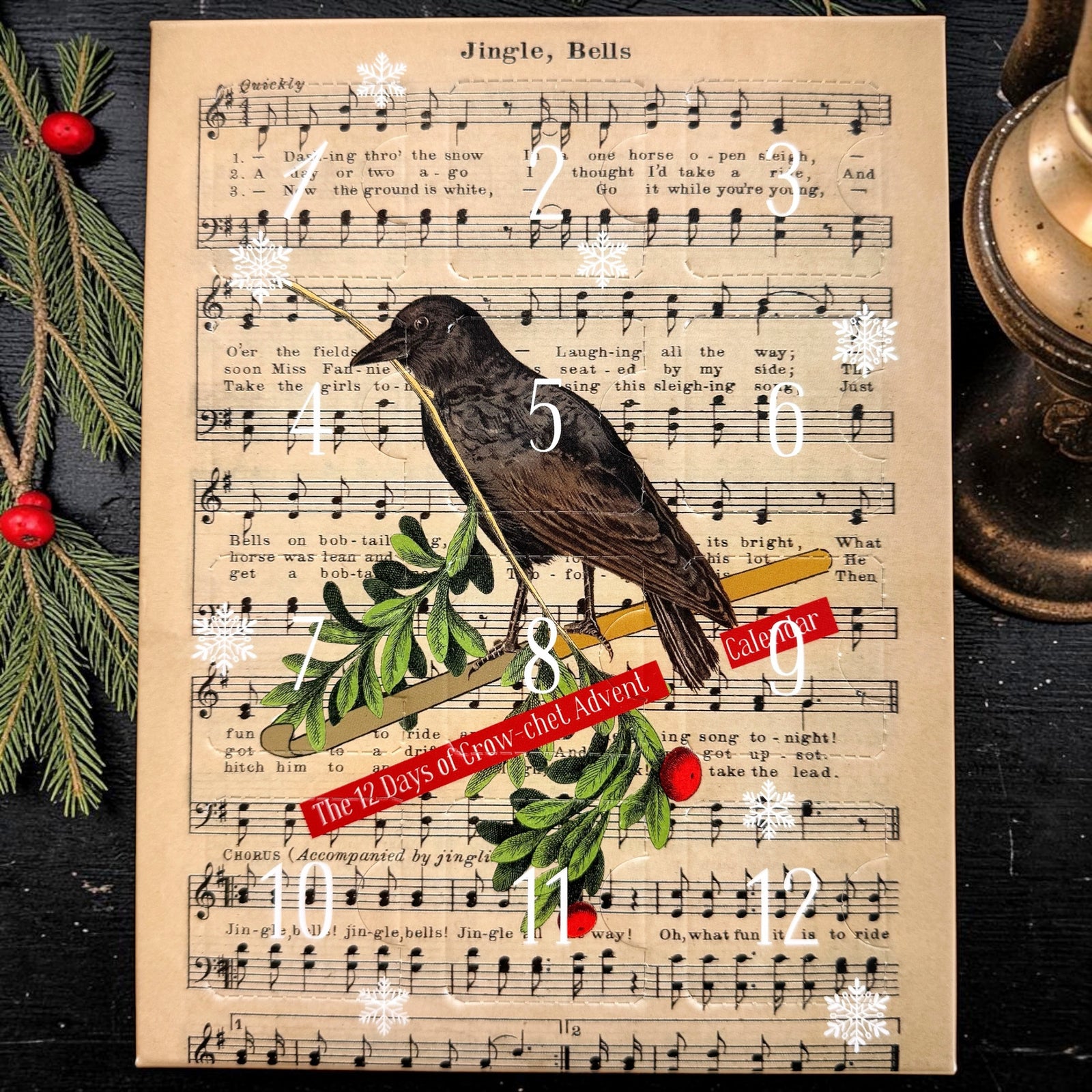 2026 CROCHET Stitch marker Advent Calendar "What the Crow Noticed" *PRESALE*