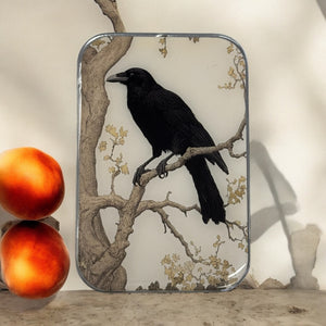 Black Crow Notions Tin – Handcrafted with Glossy Resin Finish