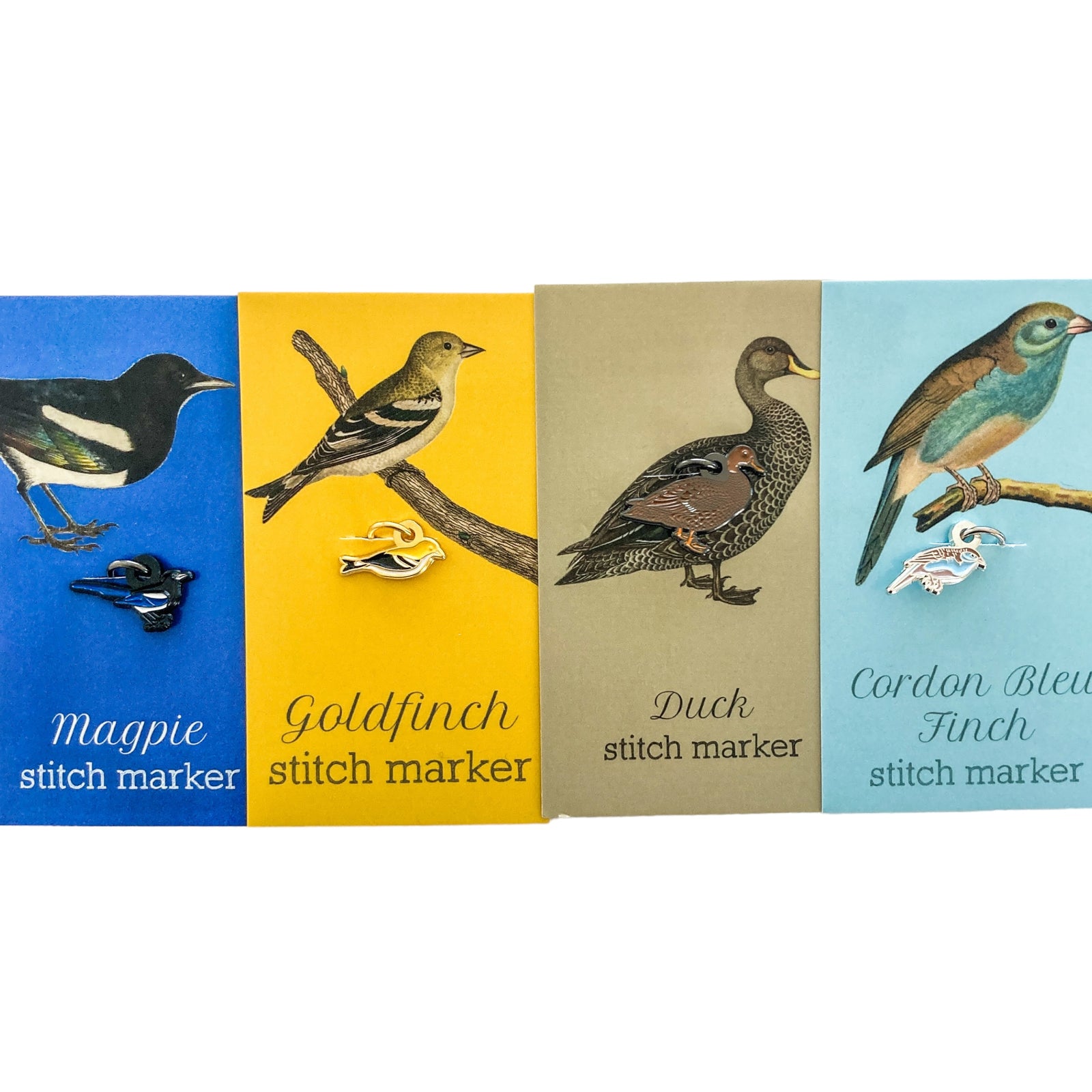 Bird stitch markers for knitters singles, Aviary singles, progress keepers