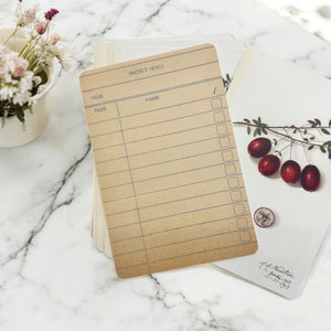 Vintage Botanical Project Goal Cards