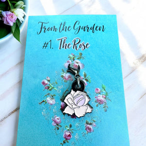 Vintage Rose Stitch Marker / Progress Keeper