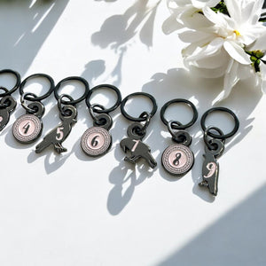 Counting (Yarn) Crows Stitch Marker Set