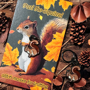 Purl the Squirrel – Limited Edition Stitch Marker