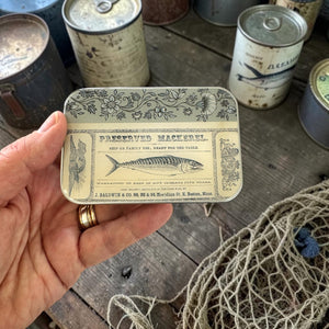 Tinned fish notions tin