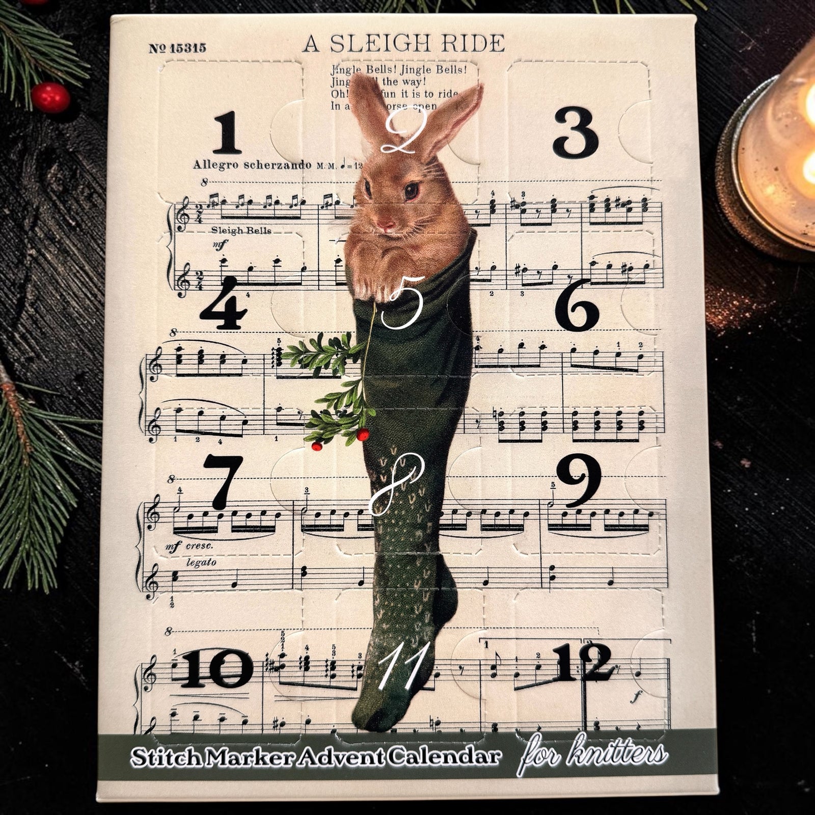 2026 KNITTING Stitch Marker Advent Calendar- “What the Stocking Held" *PRESALE *
