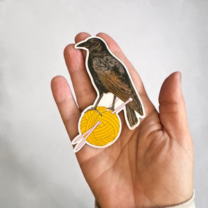 The Crow Collection – Decorative Crow Magnets | Knitting or Crochet