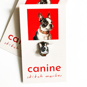 Canine single stitch marker, Custom Firefly Notes stitch marker