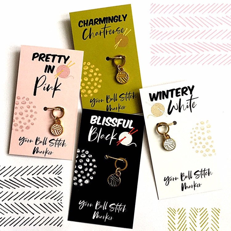 Yarn Ball Stitch Markers (singles)