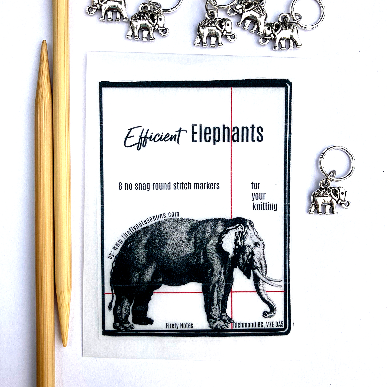 Elephant stitch marker packs