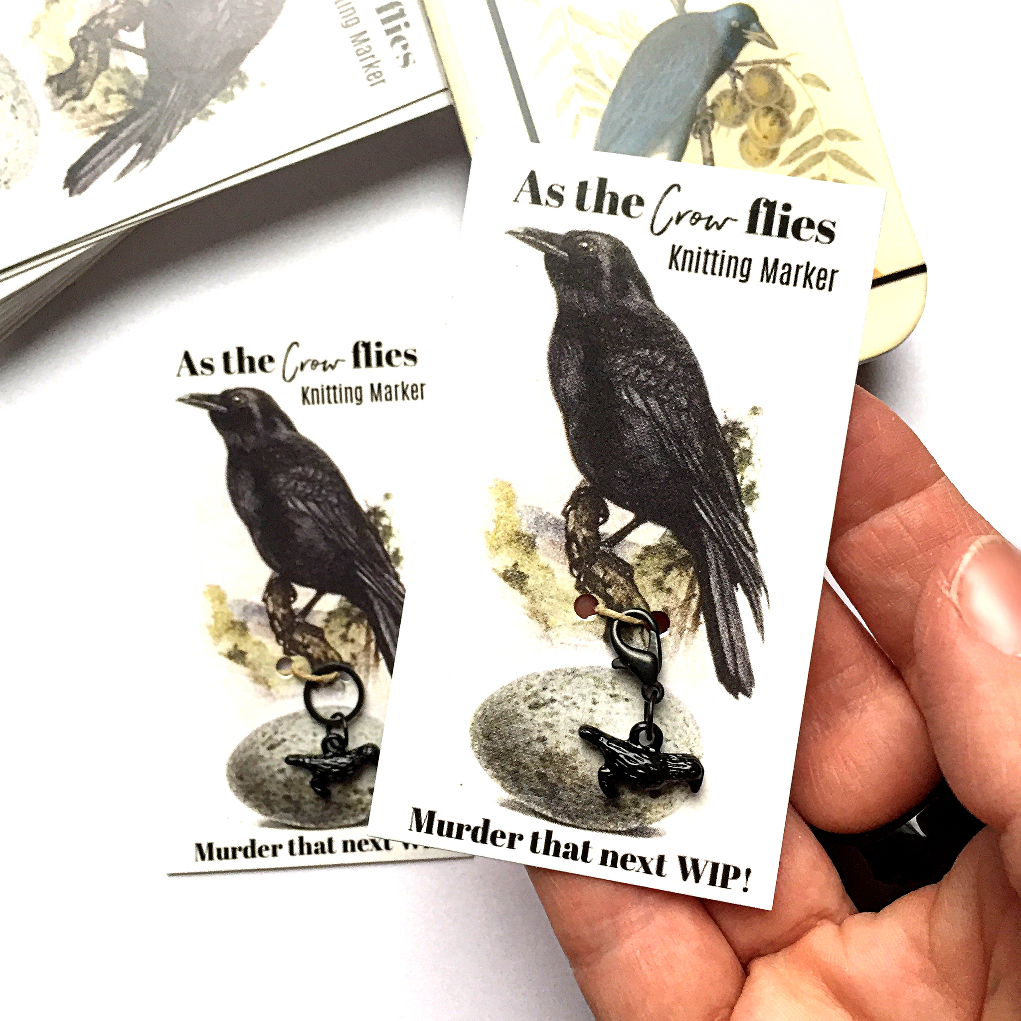 Crow Stitch Marker or progress keeper