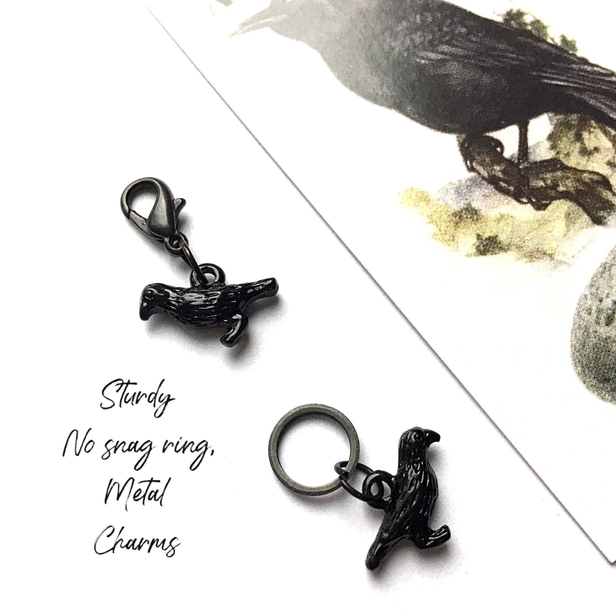 Crow Stitch Marker or progress keeper
