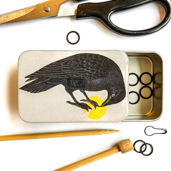 Yarn crow notions tin - Firefly Notes