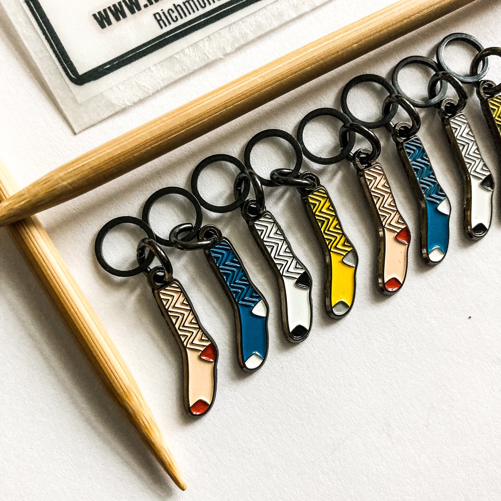 Sack of socks stitch markers