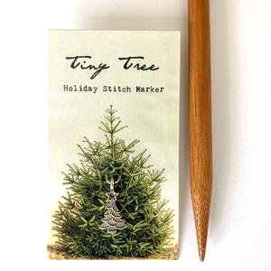 Tiny tree stitch marker or progress keeper