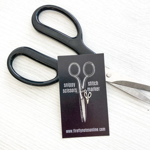 Scissors stitch marker, 10 mm snag free or removable progress keeper