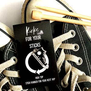Kicks for your sticks stitch markers