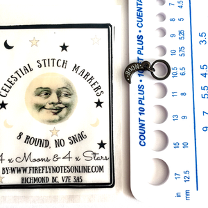Celestial stitch markers