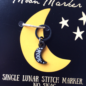 Moon stitch marker- single